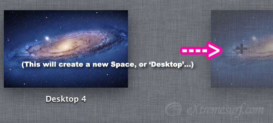 Create a new Space, or Desktop