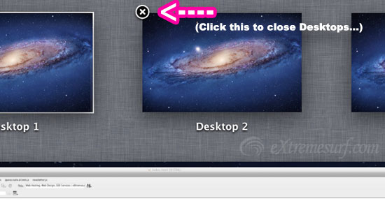 Removing Desktop Spaces