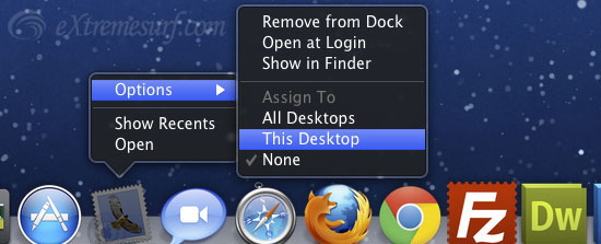 Assigning Windows to Desktops