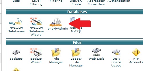 How to access phpmyadmin